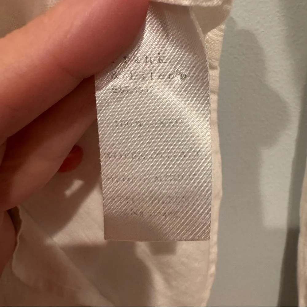 Frank and Eileen EILEEN Relaxed Linen Button Down Shirt Size S - Picture 9 of 10